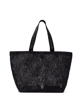 Victoria's Secret Black Lace Tote